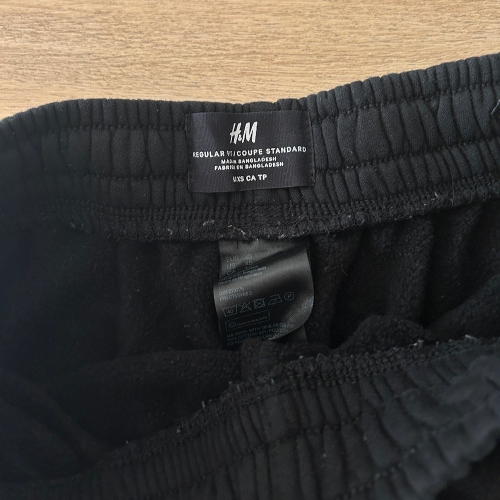 H&M Unisex Black Jogger Sweatpants - Size XS and S- USED - Picture 3 of 8